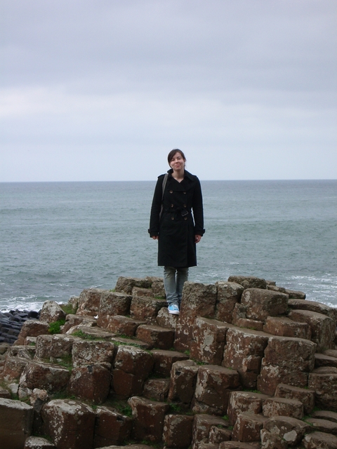 Katherine on the Giant's Causeway