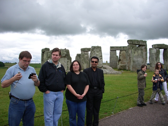 Steve, Steve, Nattie and Vivek. Oh, and Stonehenge.