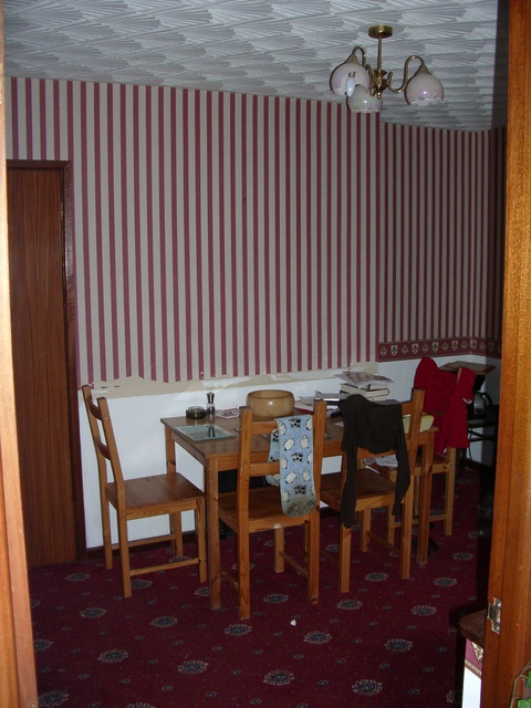 Dining room, through the kitchen door