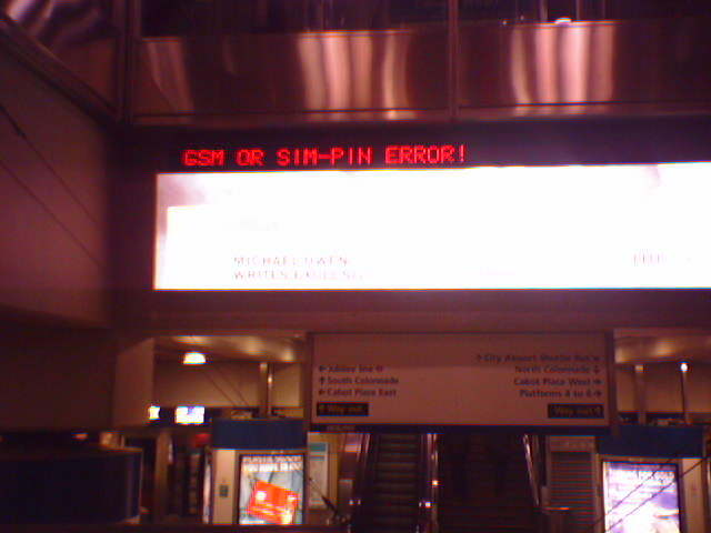 Sign at Canary Wharf DLR