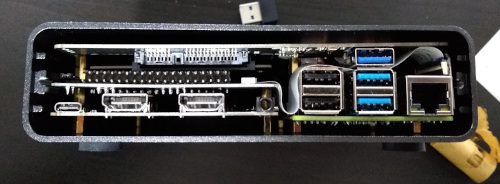 DeskPi Pro without rear bezel